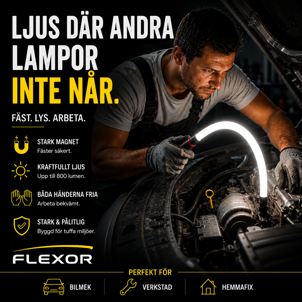 FLEXOR - Flexibel LED Lampa