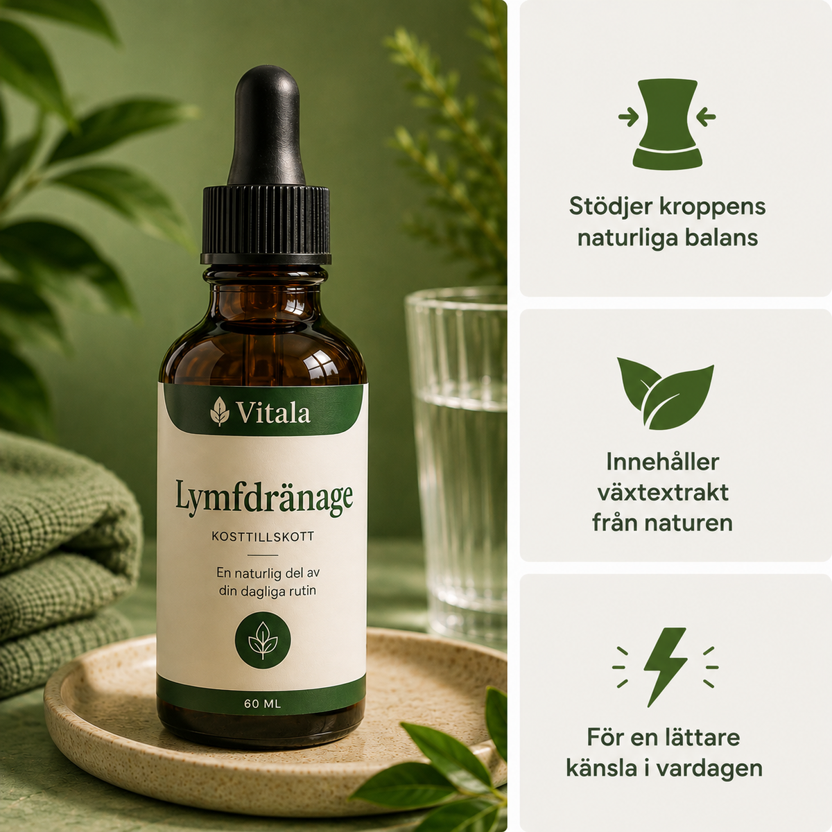 Vitala - Lymfdränage Droppar