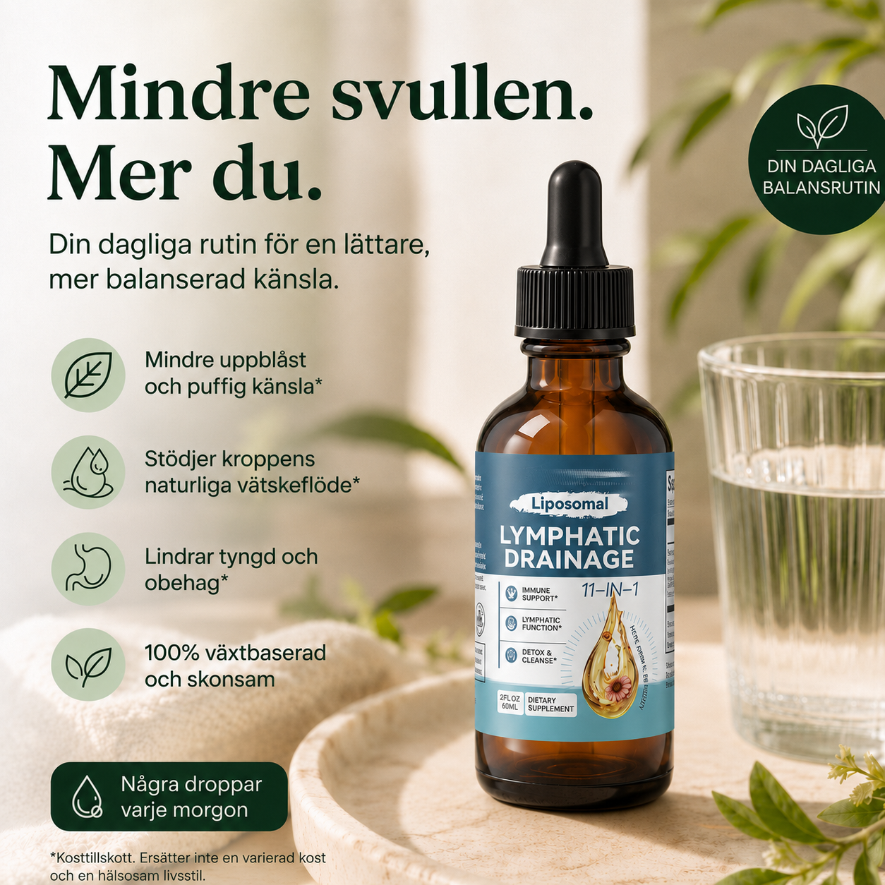 Vitala - Lymfdränage Droppar