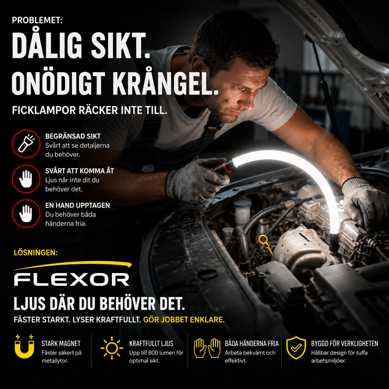 FLEXOR - Flexibel LED Lampa