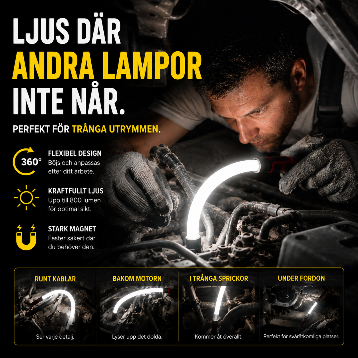 FLEXOR - Flexibel LED Lampa